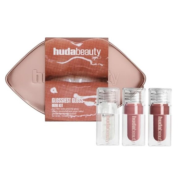 HUDA BEAUTY Mini Glossiest Lip Gloss Set ***read**** - Picture 1 of 3